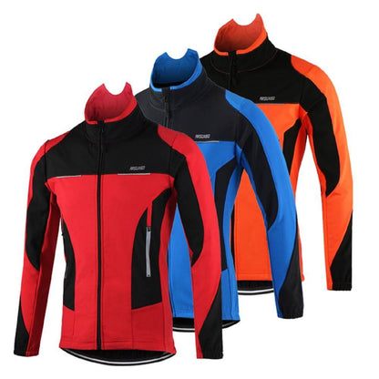 Men Winter Cycling Jacket Set Windproof Waterproof Thermal Sportswear