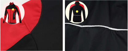 Men Winter Cycling Jacket Set Windproof Waterproof Thermal Sportswear