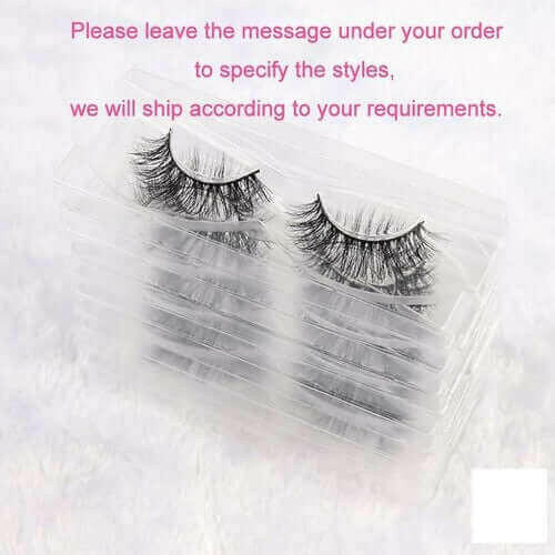 3D Mink Eyelashes Wholesale 10/30/50 Pairs Soft Dramatic Eyelash