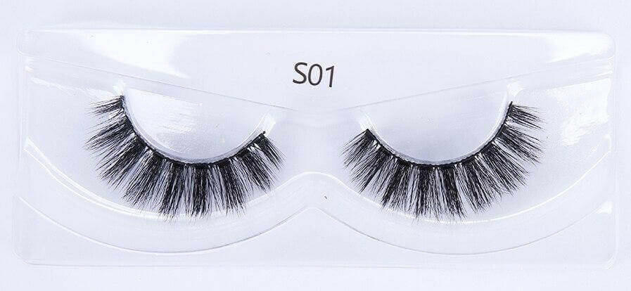 Eyelashes 10/50/100 Pairs 3d Mink Lashes Natural False Eyelash Faux