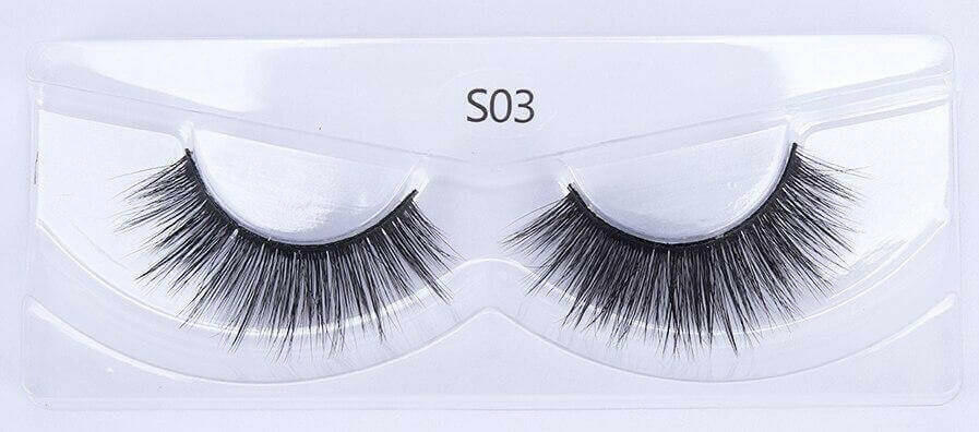 Eyelashes 10/50/100 Pairs 3d Mink Lashes Natural False Eyelash Faux