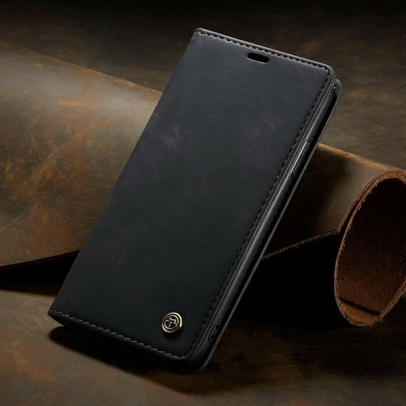 Luxury Magnetic Flip Wallet Case for iPhone 7, 8, X, 11, 12, 13.