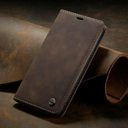 Luxury Magnetic Flip Wallet Case for iPhone 7, 8, X, 11, 12, 13.