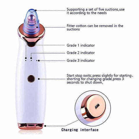 Facial Blackhead Remover Electric Vacuum Machine.