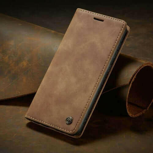 Luxury Magnetic Flip Wallet Case for iPhone 7, 8, X, 11, 12, 13.