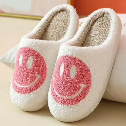 Smiley Face Slippers Women.