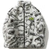 Lambswool Parkas Winter Jacket Men Dinosaur Graffiti Fuzzy Casual