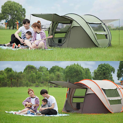 Large Capacity 4 to 5 Persons Automatic Pop Up Camping Tent.