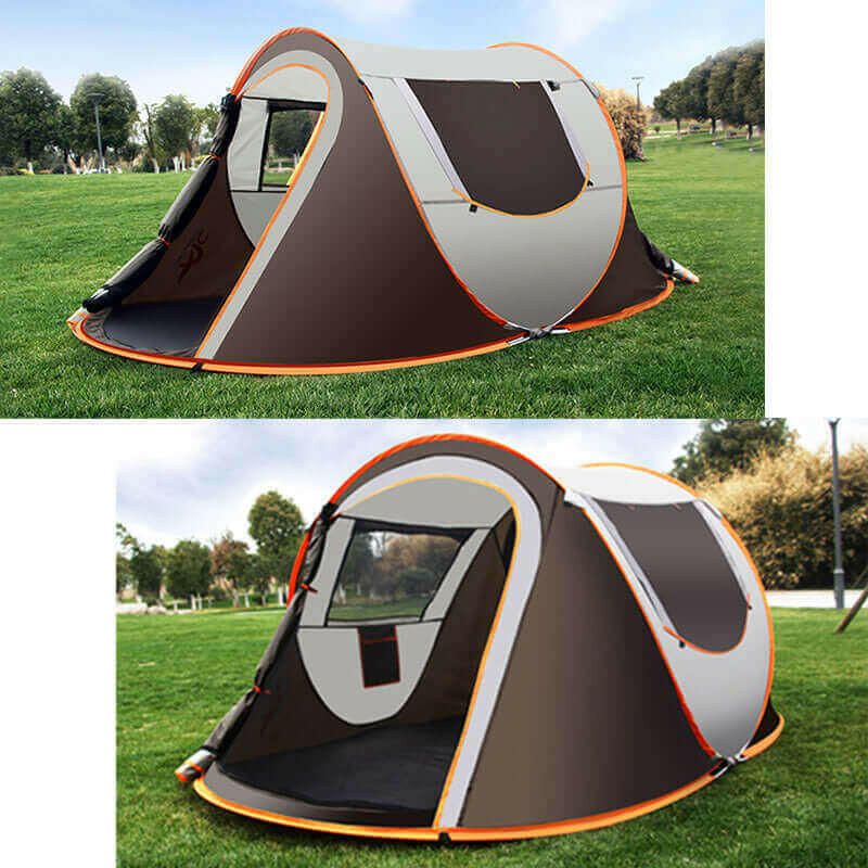 Large Capacity 4 to 5 Persons Automatic Pop Up Camping Tent.