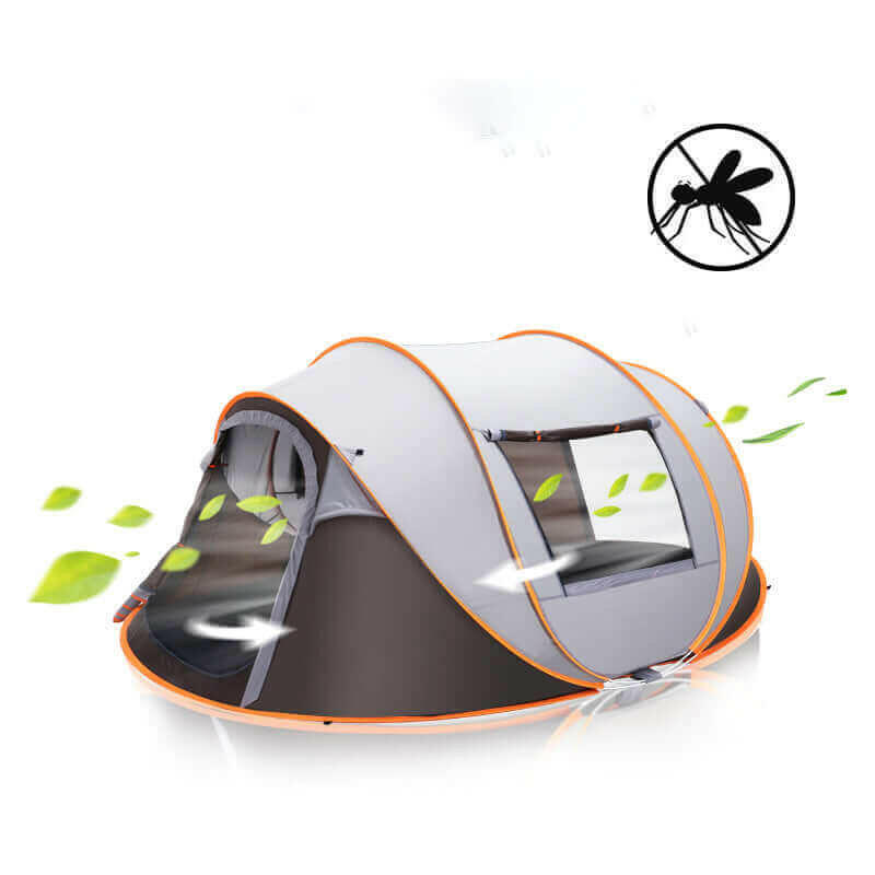 Large Capacity 4 to 5 Persons Automatic Pop Up Camping Tent.