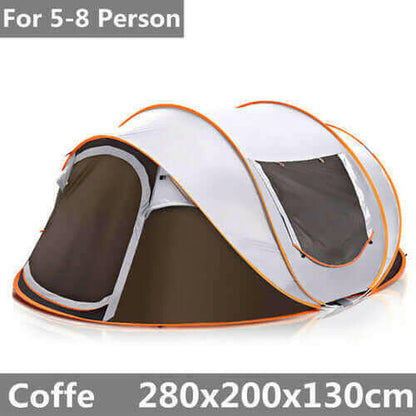 Large Capacity 4 to 5 Persons Automatic Pop Up Camping Tent.