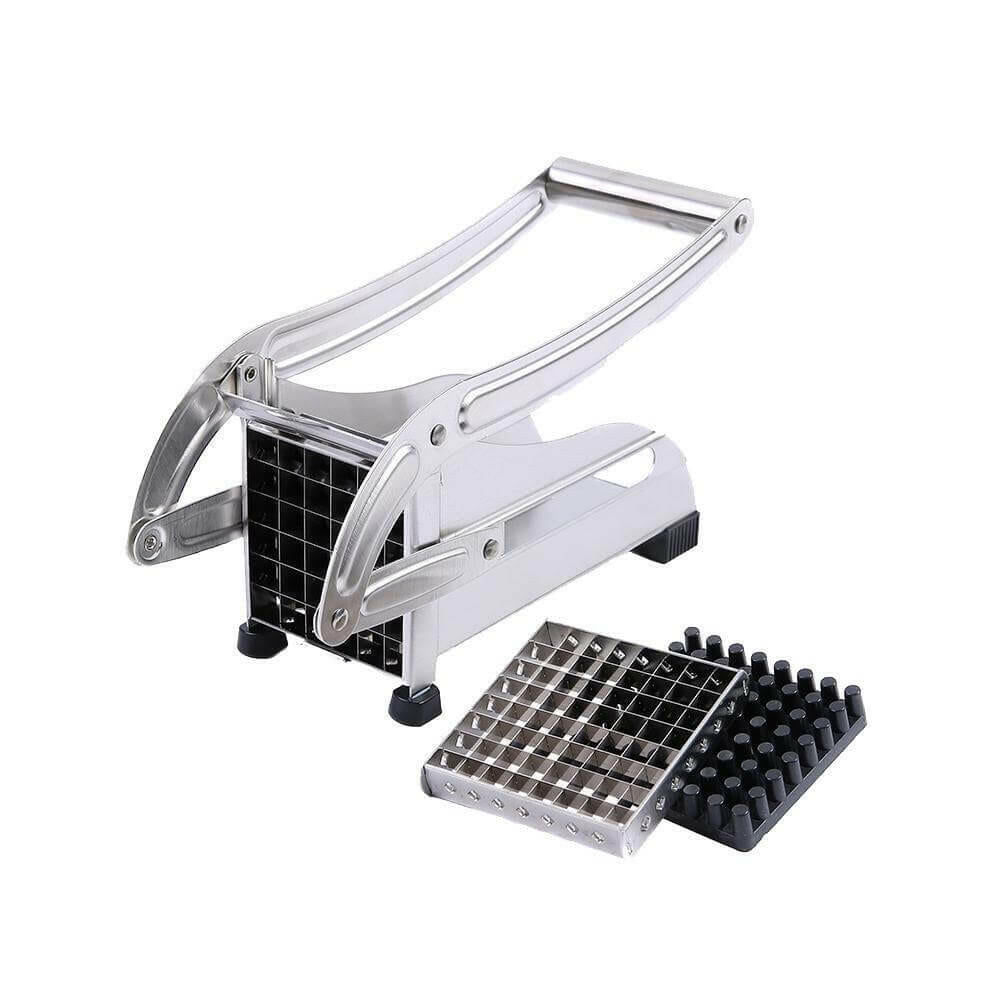 Stainless Steel French Fries and Potato Cutter with 2 Different Blades.