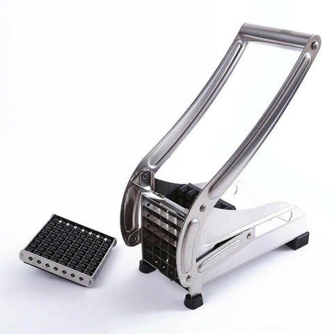 Stainless Steel French Fries and Potato Cutter with 2 Different Blades.