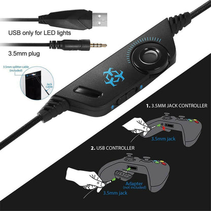 Dragon Stereo LED Gaming Headset with Microphone.