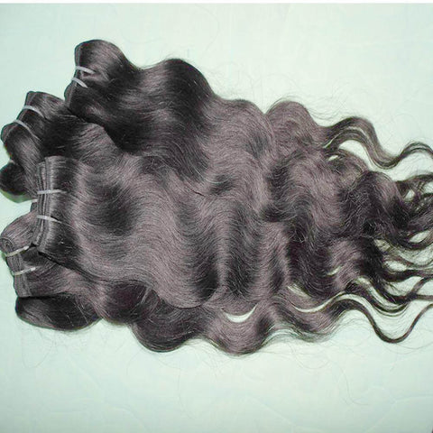 wholesale price processed human hair soft Brazilian body wave weave