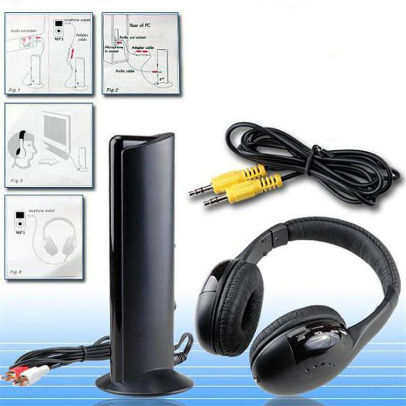 Hot Selling 5 in 1 Hi-Fi Wireless Earphone Headphone For FM Radio MP3.