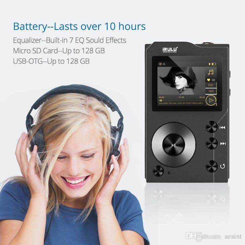 iRULU F20 HiFi Lossless Mp3 Player with Bluetooth:DSD High Resolution