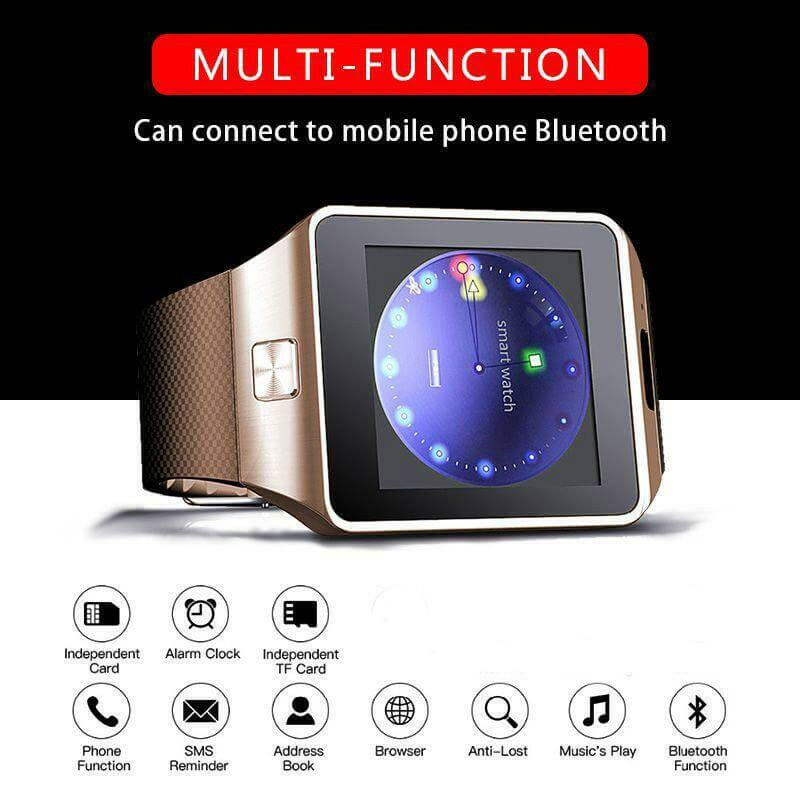 Bluetooth android smart watch with Camera Clock SIM TF Slot smartwatch.