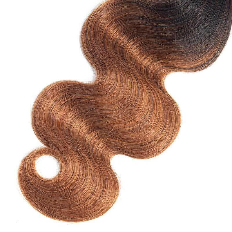 Brazilian body wave Human Hair Bundles T1b 30 Ombre Body Wave Virgin
