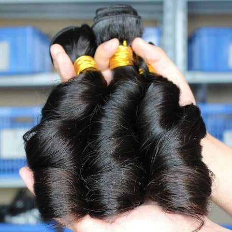 10A Grade 3/4 Romance Curl Fumi Human Hair bundles with 4x4 Closures &.