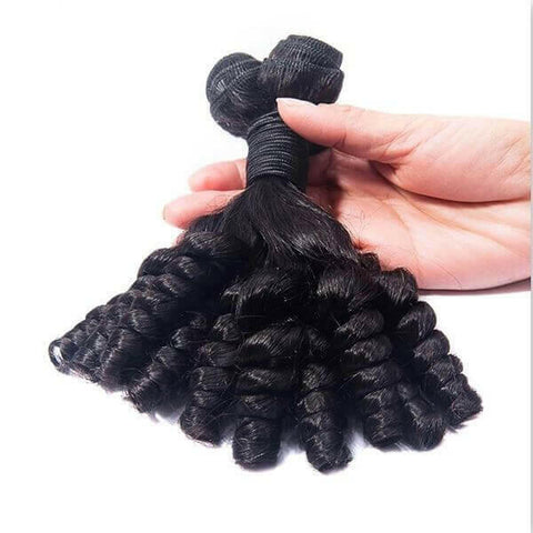 10A Grade Brazilian 3/4 Funmi Hair Human Hair bundles with 4x4 Closure.