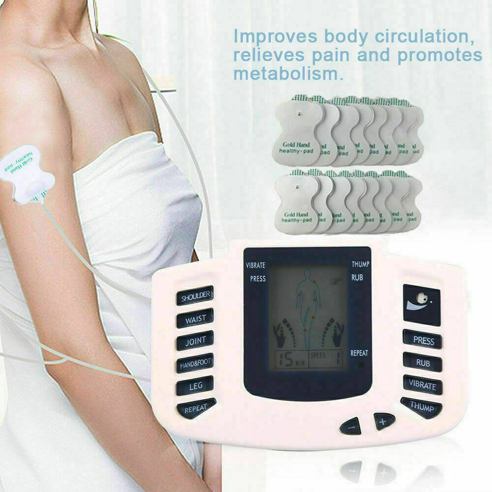 Tens Unit Electronic Pulse Massager Muscle Stimulator For Pain Relief