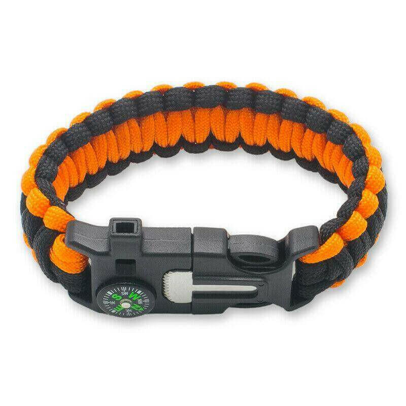 Paracord Survival Bracelet Compass/Flint/.