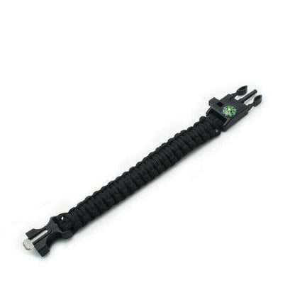 Paracord Survival Bracelet Compass/Flint/.