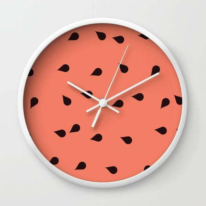 SCATTERED WATERMELON Wall clock.