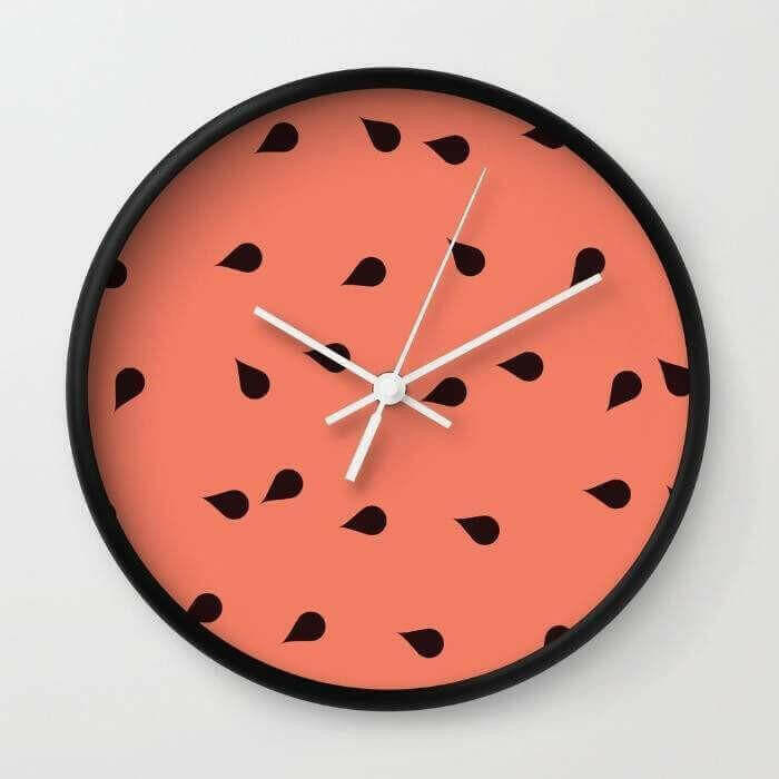 SCATTERED WATERMELON Wall clock.