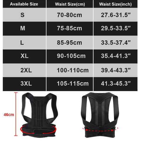 Posture Corrector Back Brace Clavicle Support Hunching Trainer