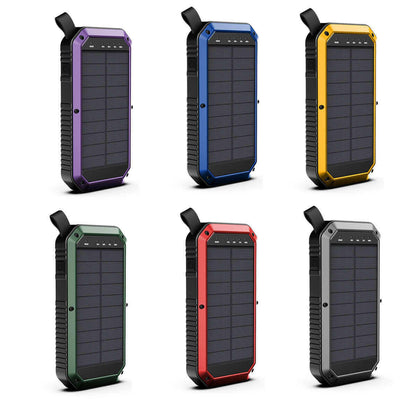 Sun Chaser Mini Solar Powered Wireless Phone Charger 10,000 mAh With.