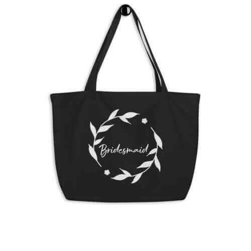 Large Canvas Tote Bag - Bridesmaid Wedding Gift Bag.