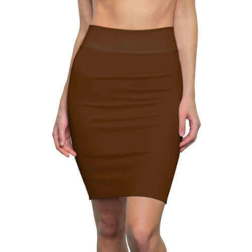 Womens Skirt, Chocolate Brown Pencil Skirt.