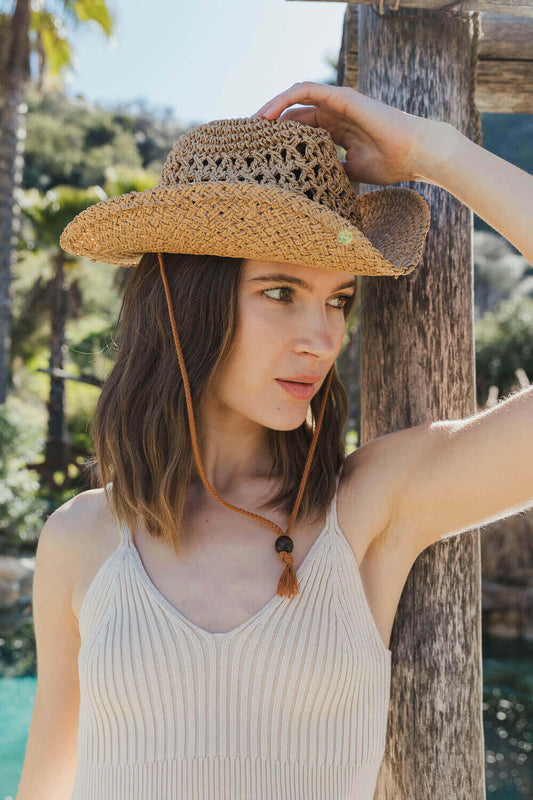 Weaved Western Cowboy Hat.