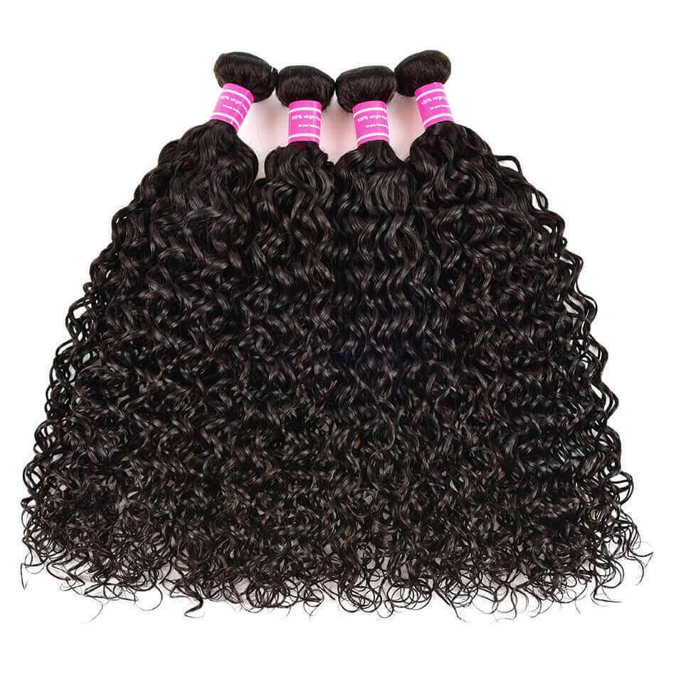 Wholesale 5/6/10/12 Bundles Brazilian Water Wave 10A Grade Human Hair.