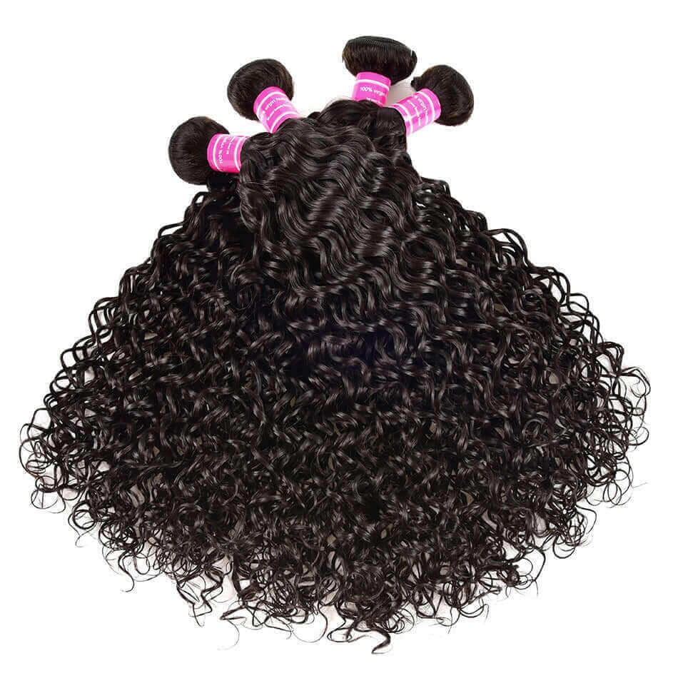 Wholesale 5/6/10/12 Bundles Brazilian Water Wave 10A Grade Human Hair.