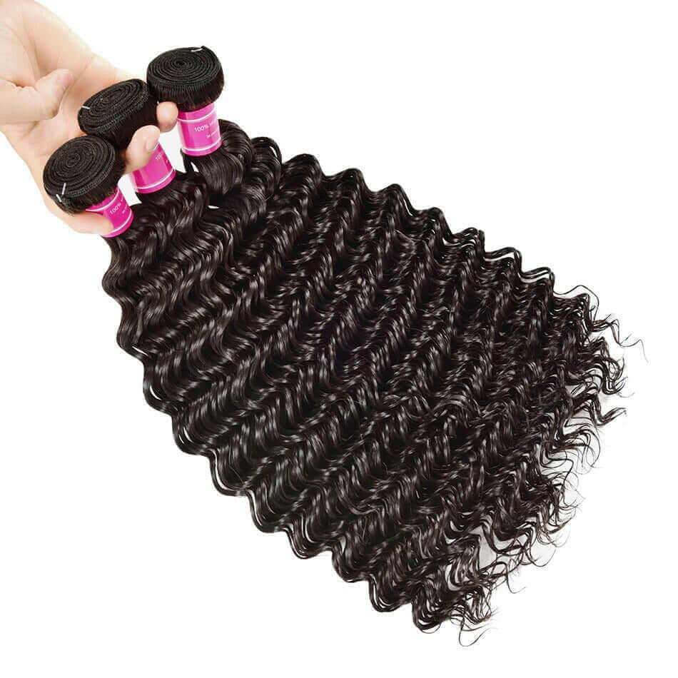 Wholesale Peruvian Deep Wave 5/6/10/12 Bundles 10A Grade Human Hair Bu.