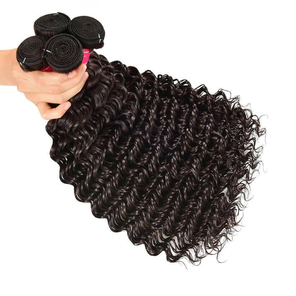 Wholesale Peruvian Deep Wave 5/6/10/12 Bundles 10A Grade Human Hair Bu.