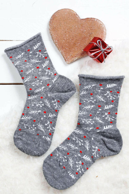 WONDERLAND grey angora socks for children