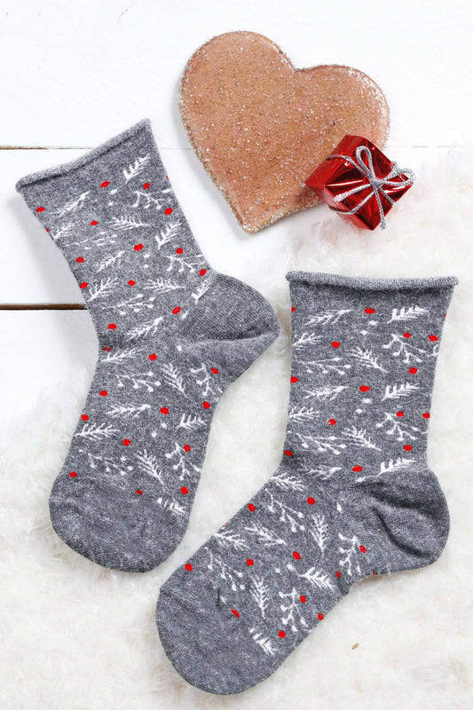 WONDERLAND grey angora socks for children