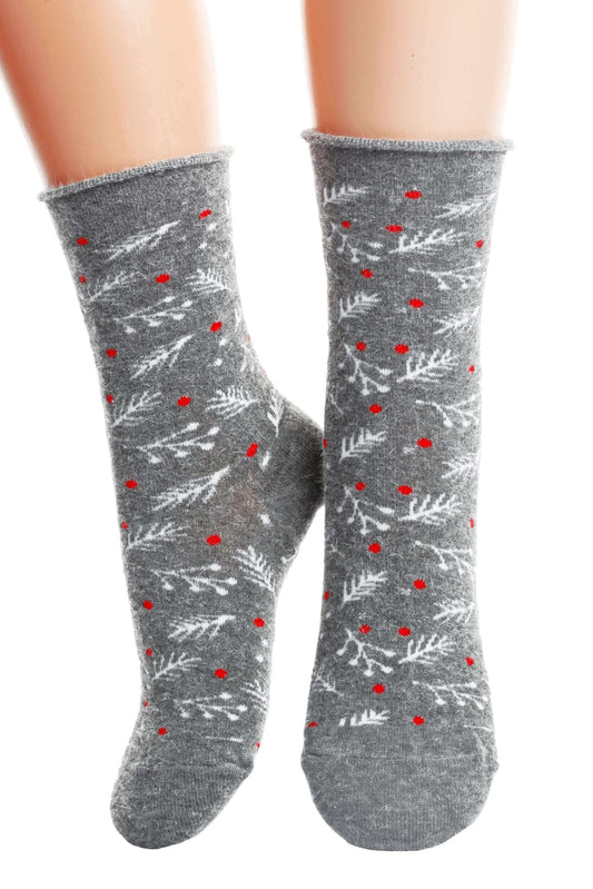 WONDERLAND grey angora socks for children